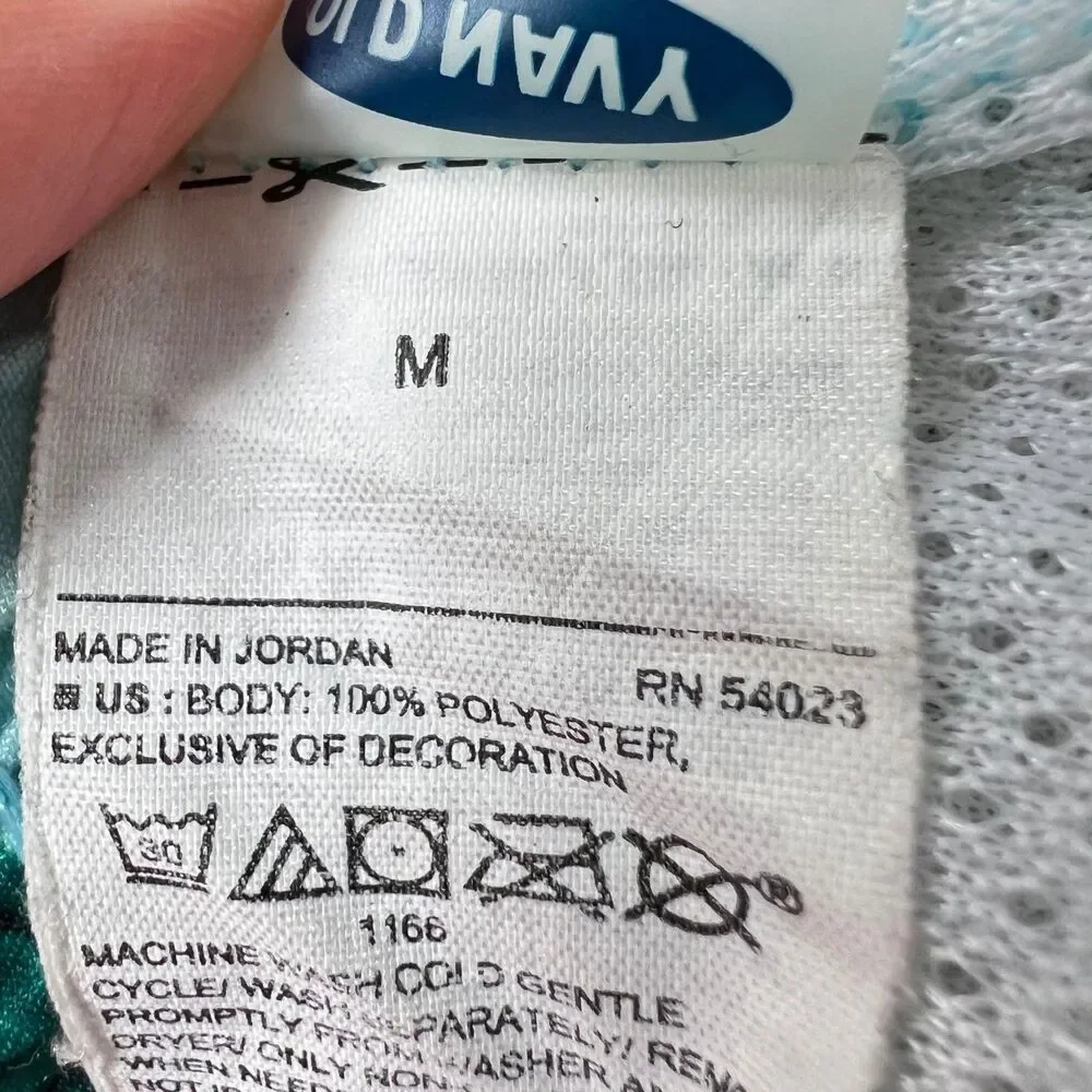 Old Navy Men's Swim Trunks Medium Blue Green Pineapple Print Elastic Waist